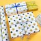 Gold & Black Star Gift Wrapping Paper – 12 Sheets Folded Flat, 20 x 29” Each, for Birthday, Holiday, Baby Shower, and Kids’ Gifts